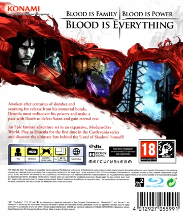 Castlevania - Lords of Shadow 2 (USA) (Demo) box cover back